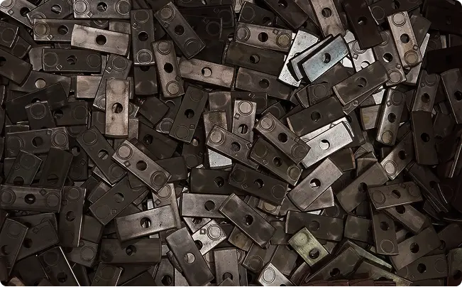 High-volume production parts created through precision metal stamping services for manufacturing applications